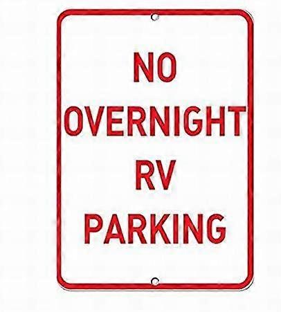 لا بين عشية وضحاها RV وقوف السيارات وقوف السيارات تسجيل القصدير علامات 12x16 ديكور ديكور الجدار