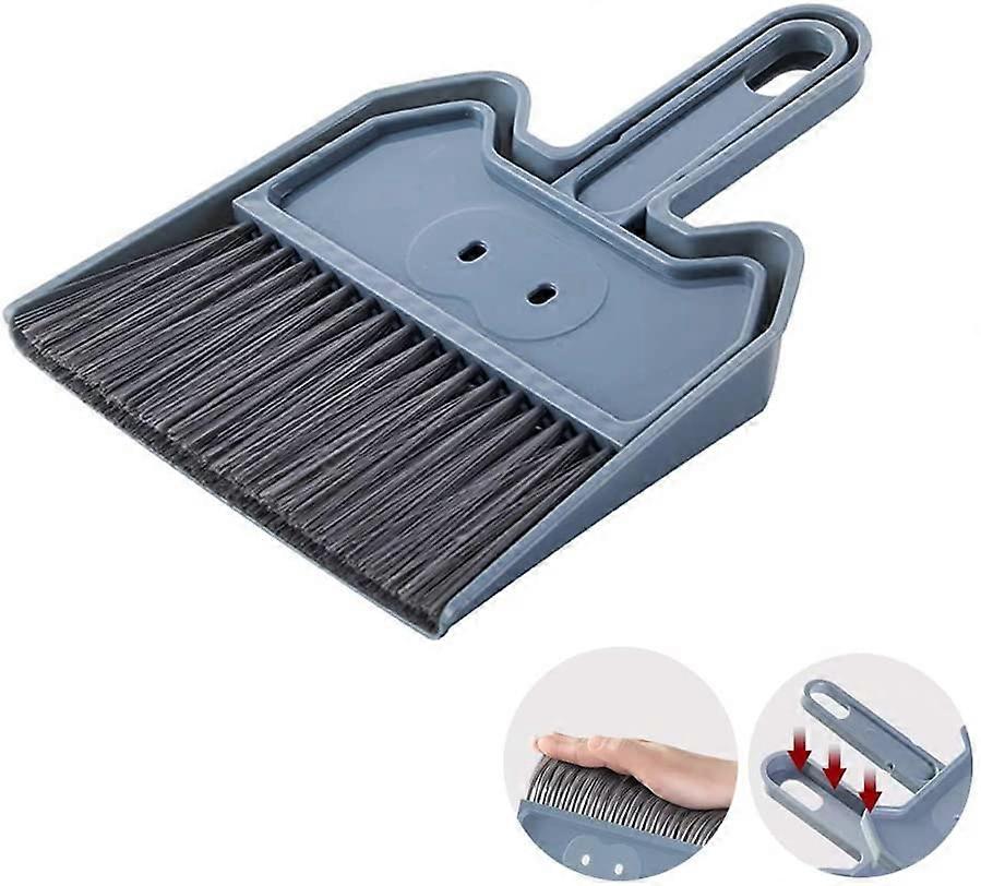 Dustpan and Brush Set, Multi-Functional Cleaning Tool with Hand Broom Dust , Shower Squeegee/Blade