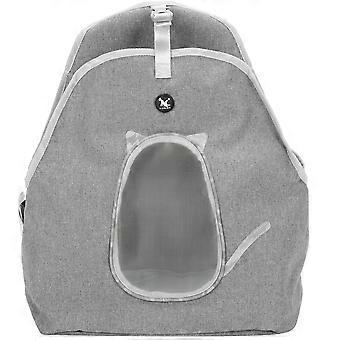 Pet Carrier rygsæk Åndbar hund Front taske Justerbar rem Cat Travel Safety BagLysegrå