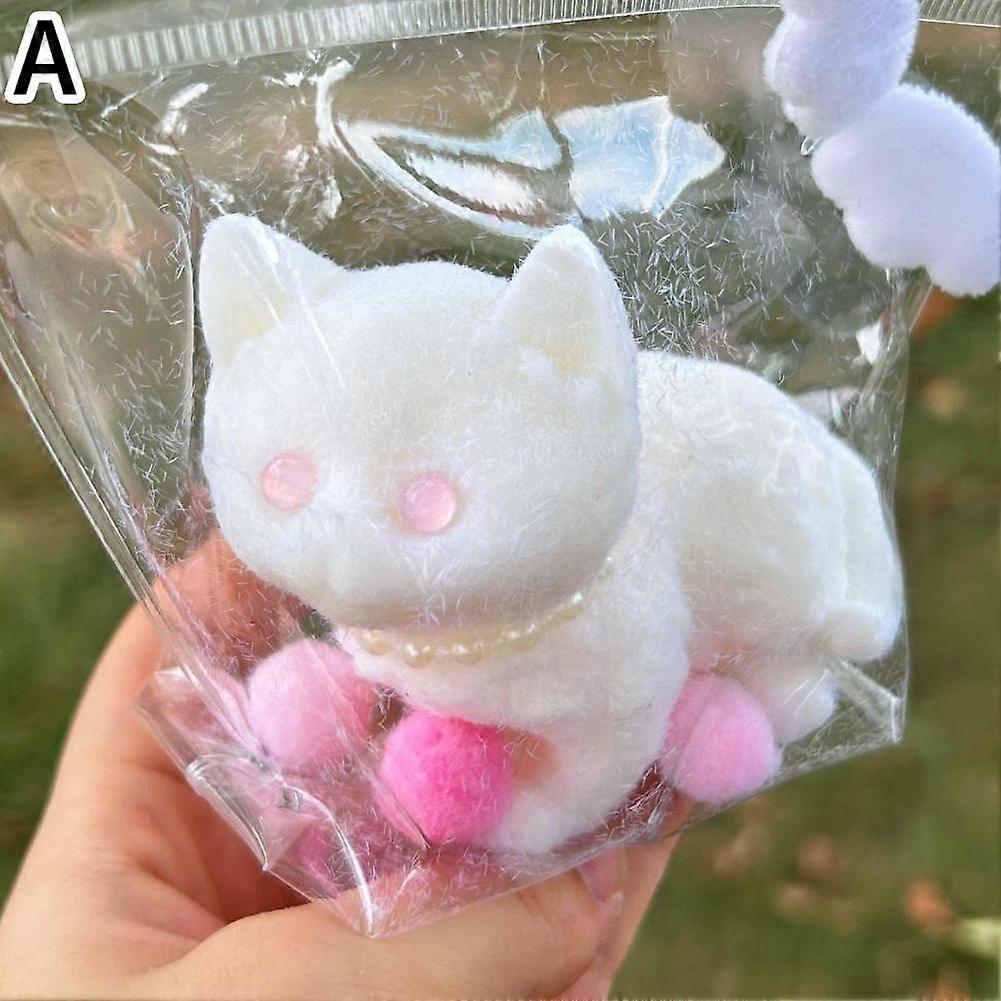 Cute 3D Cat Stress Relief Squeeze Ball Tpr Release Stress Relief