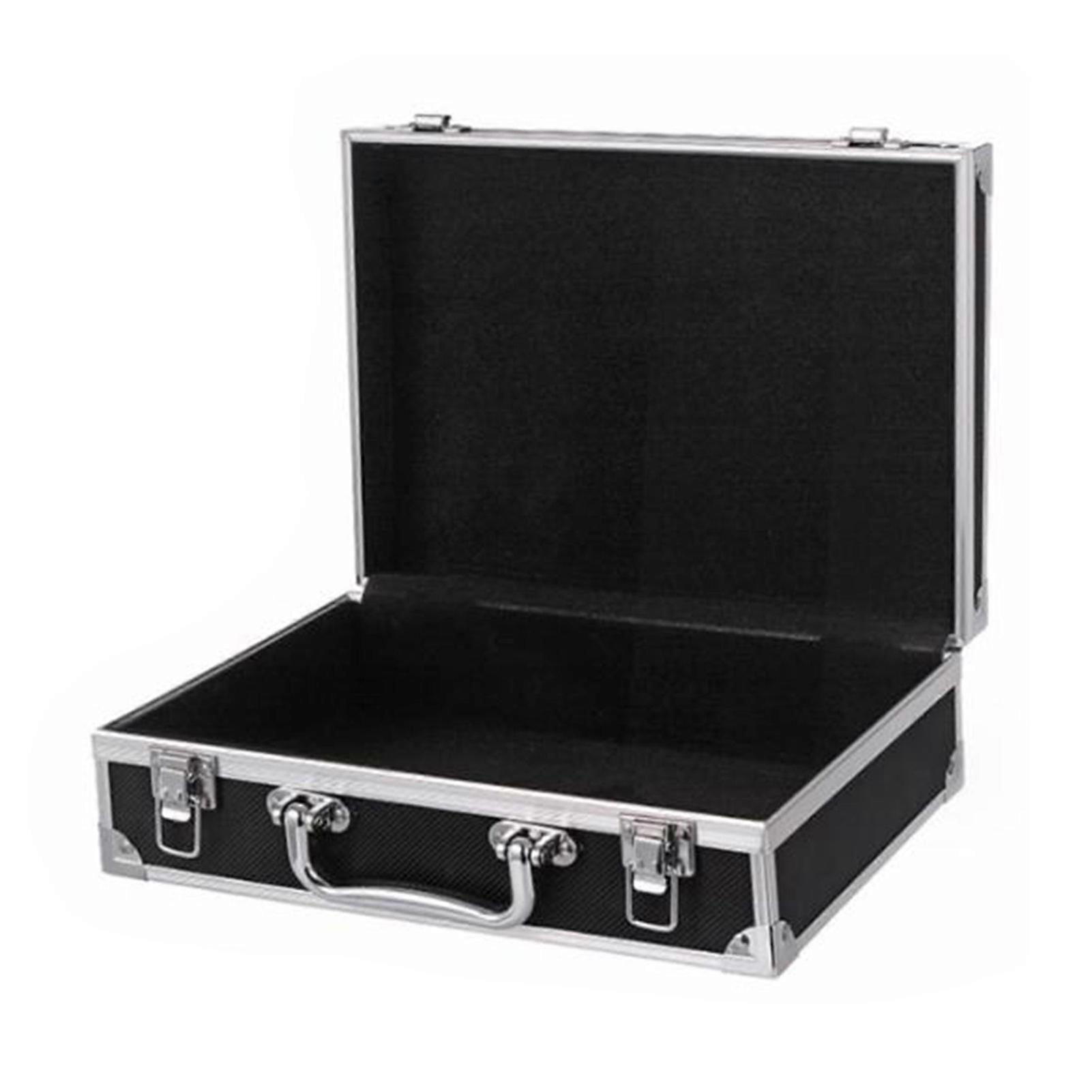 Aluminum Alloy Toolbox Portable Handheld Metal Tool Case Insurance Documents Hardware Equipment Instruments Storage
