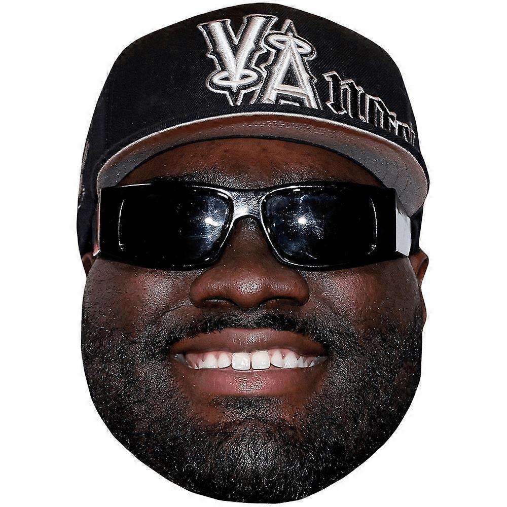 Mekhi Becton Sr (Cap) Big Head. Larger than life mask.