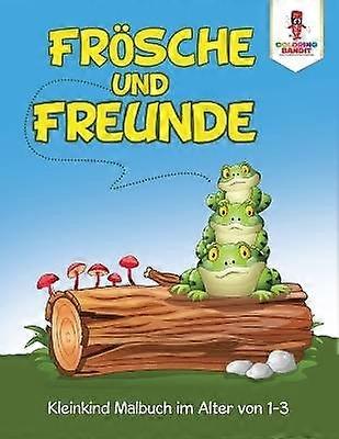 Frsche und Freunde Kleinkind Malbuch im Alter von 13