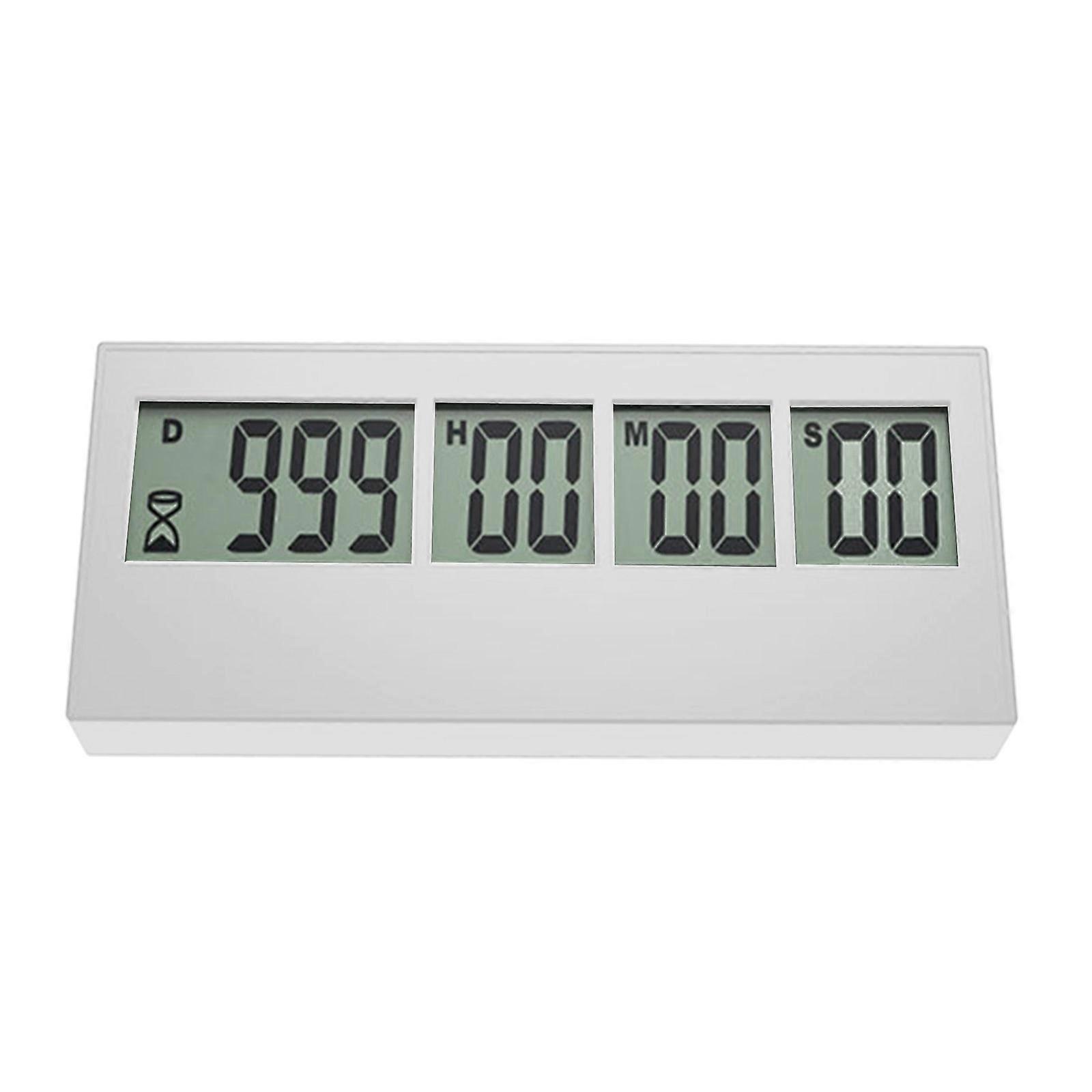 999-Days Countdown Day Timers Countdown Clock Kitchen Timers LCD Digital Countdown Digital Timers Plastic Material White