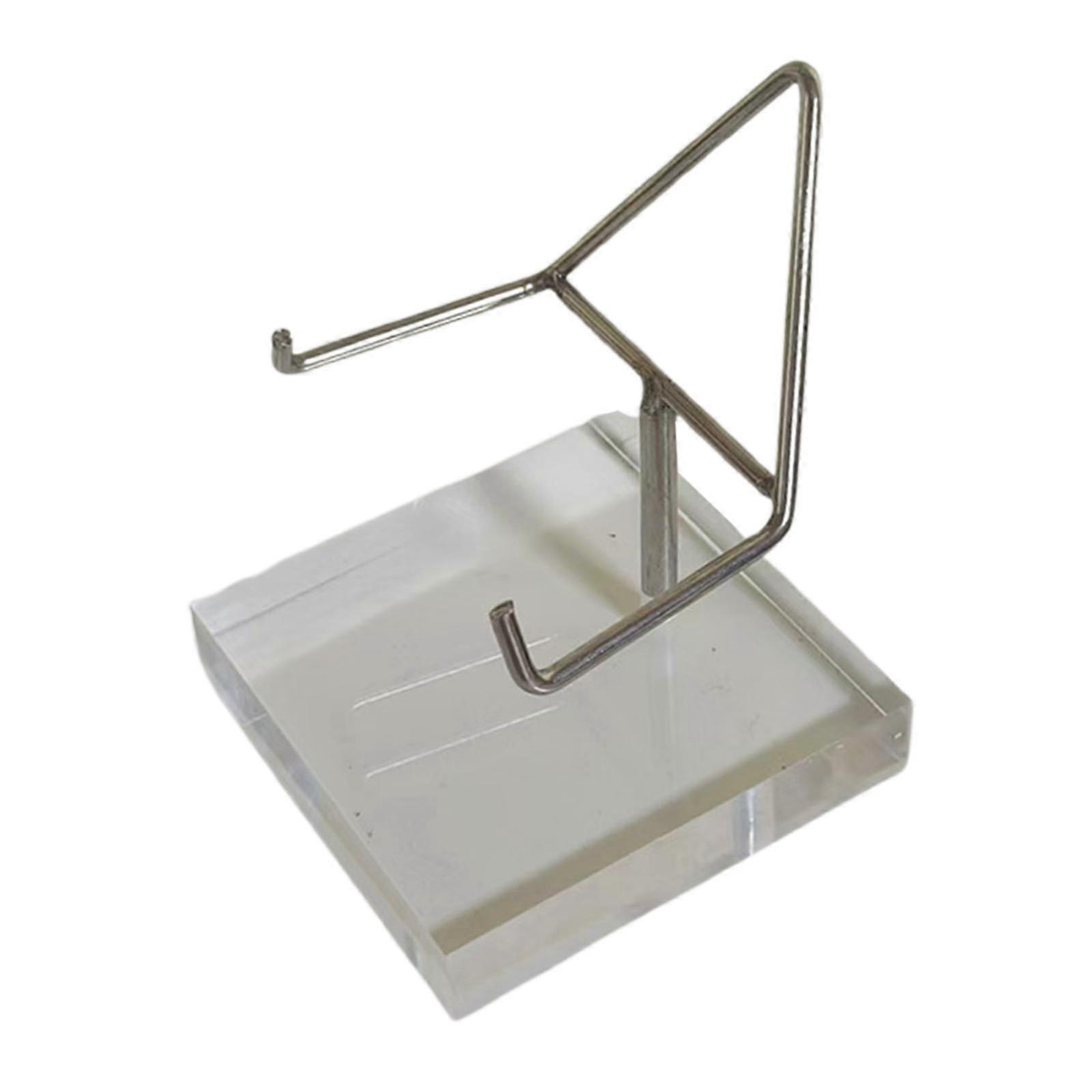 Metal Arm Display Stand with Acrylic Base Multifunctional Easel Mineral Sphere