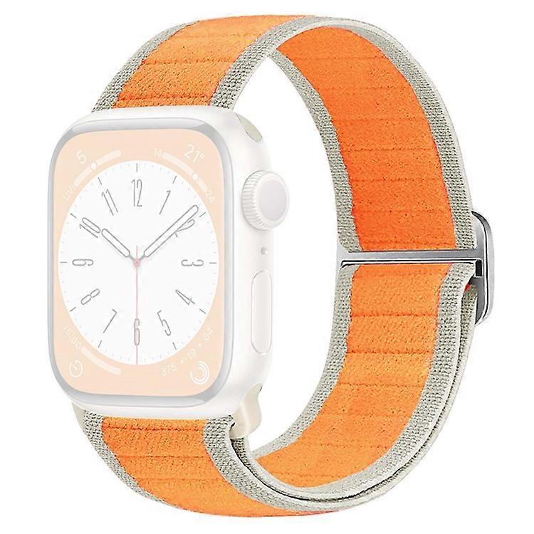 Watch Band Compatible For Apple Watch Series 10 9 8 7 SE 6 5 4 3 2 1 42mm 41mm 40mm 38mm Elastic Nylon Figure-8 Buckle Strap