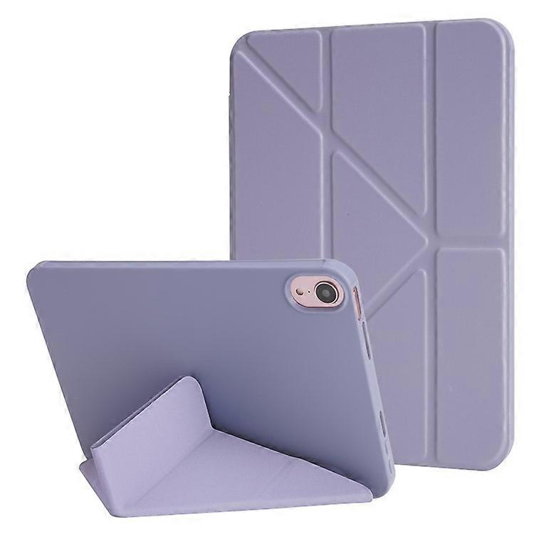 Compatible For iPad Air 11 (2024) Case PU Leather+Silicone Origami Stand Protective Cover