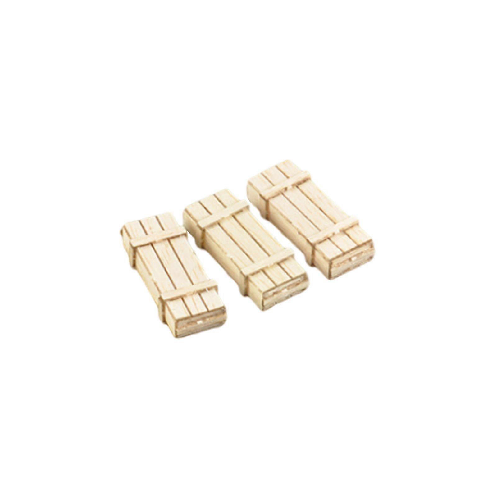 Building Model Material, 1/35 Wooden Box crafts box Model Scene Unfinished Wood