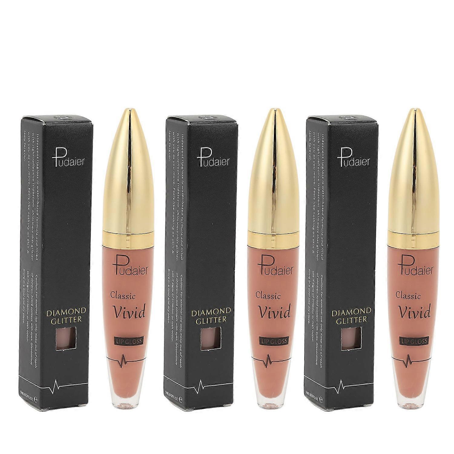 3pcs Lip Glaze Waterproof Long Lasting 5ml Moisturizing Matte Lip Gloss for Makeup 01