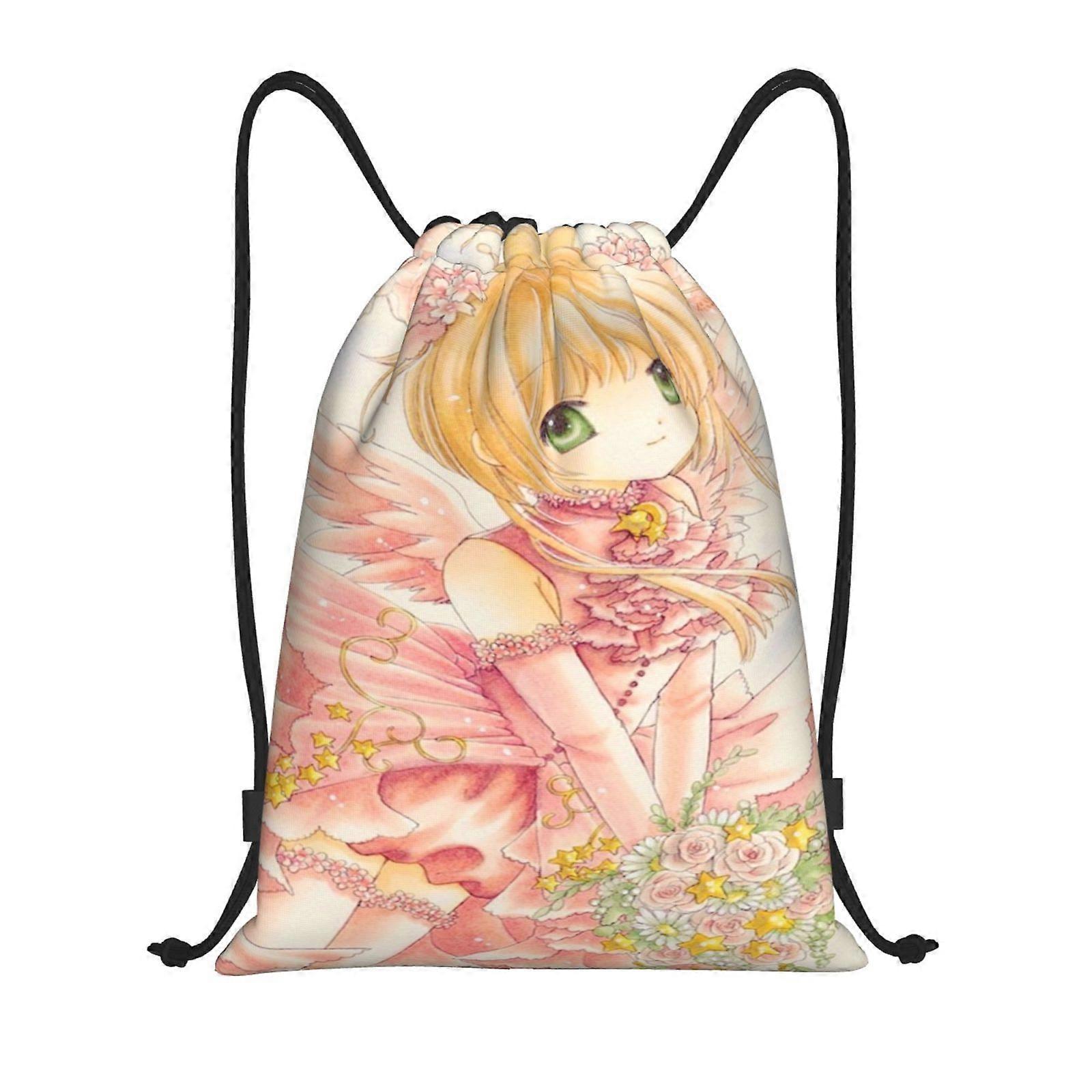u246 Cardcaptor Sakura תיק כושר נייד, קל משקל ועמיד למים שק לנסיעות וספורט h246q