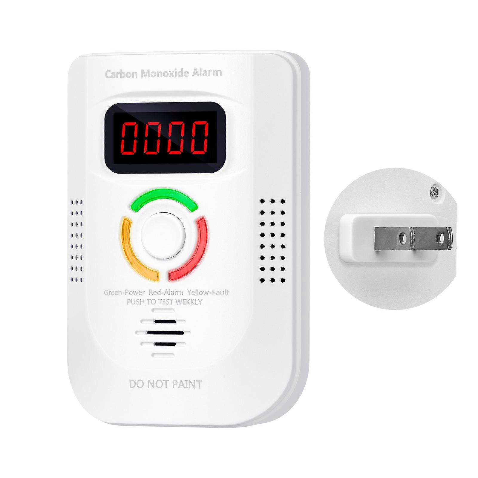 Precisions Carbon Monoxide Monitors with LED Screen CO Detection Device for Family Protections Against CO Poisoning