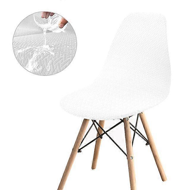1szt Wodoodporne pokrowce na krzesła typu T Zdejmowane żakardowe pokrowiec na krzesło Stretch Cushion Fotel Narzuta Jadalnia