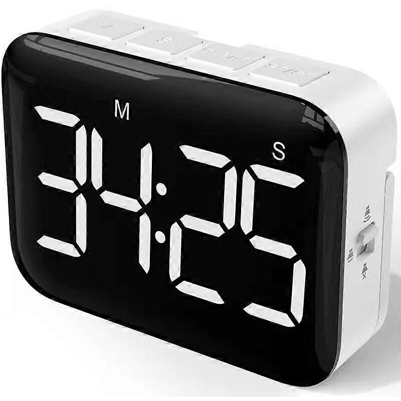 Digital Kitchen Timer Large LED Screen Magnetic Timer with Adjustable Brightness and Sound Stopwatch Timer for Children and Elders