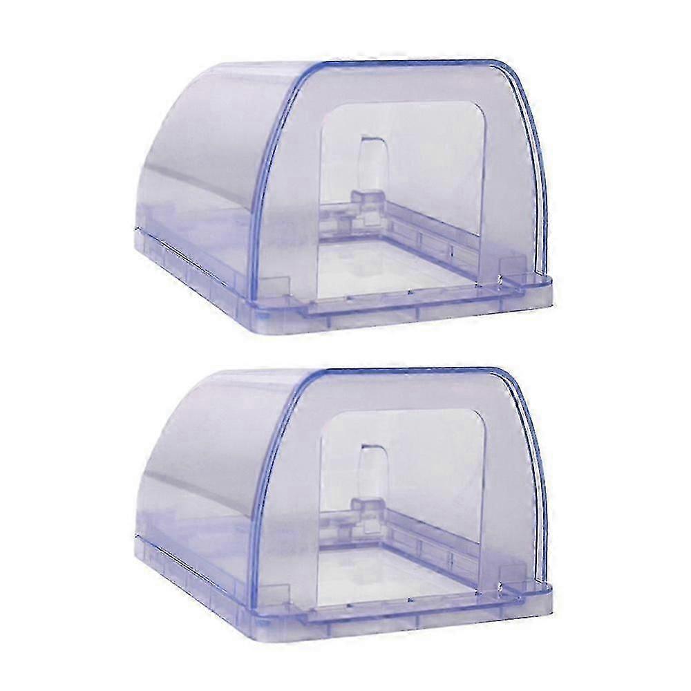 2pcs Plug Receptacle Protector Adhesive Weatherproof Outlet Cover Wall Plate