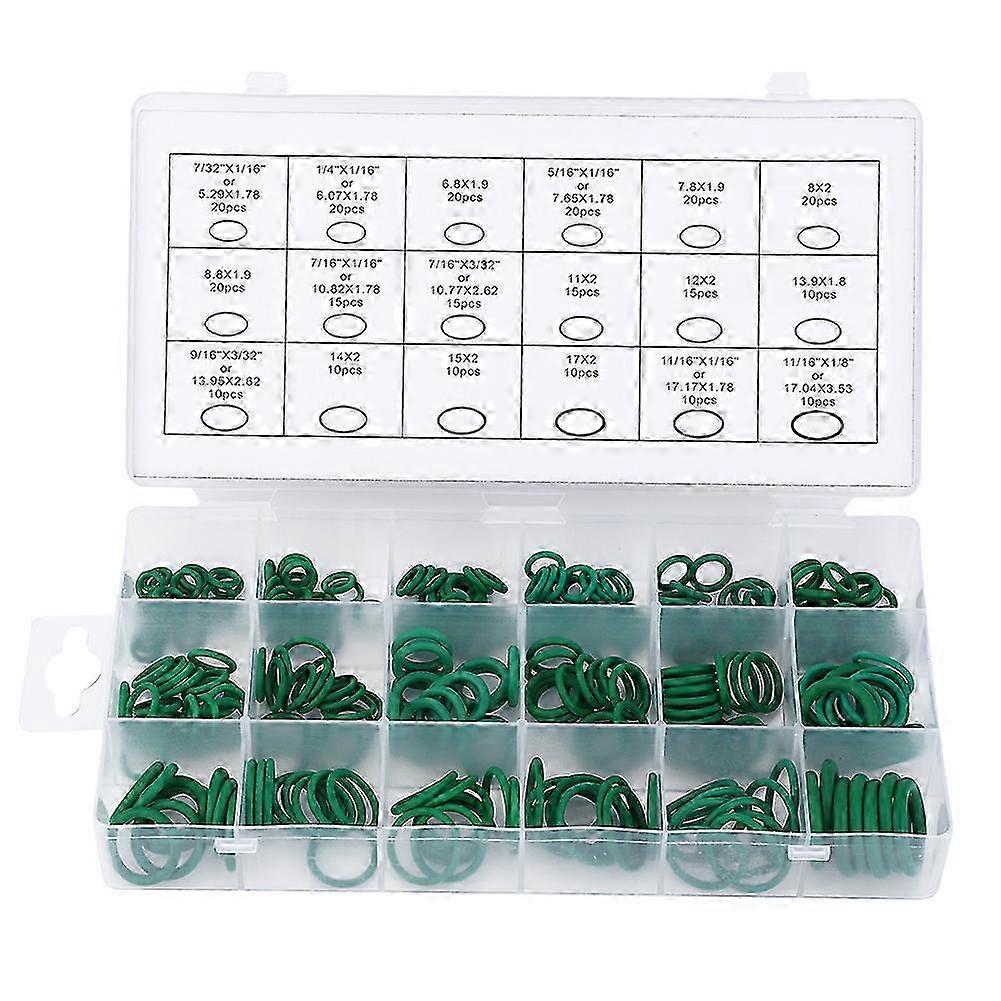 270 Pcs O Ring High Temperature Resistant Sealing Buna N Rubber Ring Assortment Kit