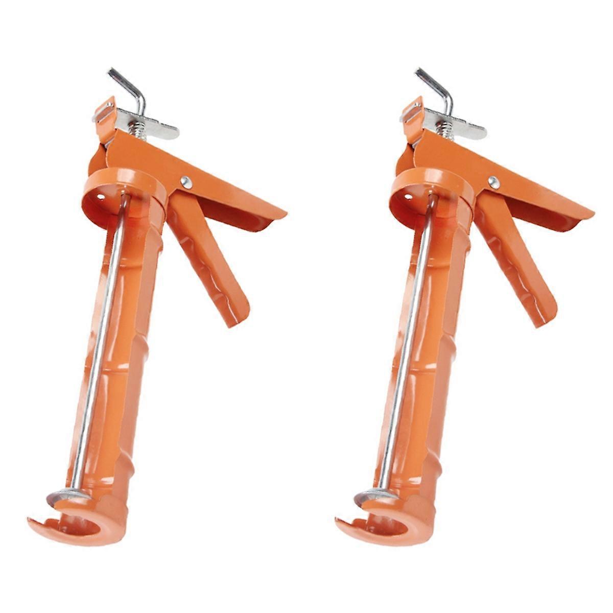 2PCS Caulking Tool, 10:1 Thrust Ratio, Caulk Tool No Drip, Hand Caulking Tool for Glass Glue and Silicone Glue