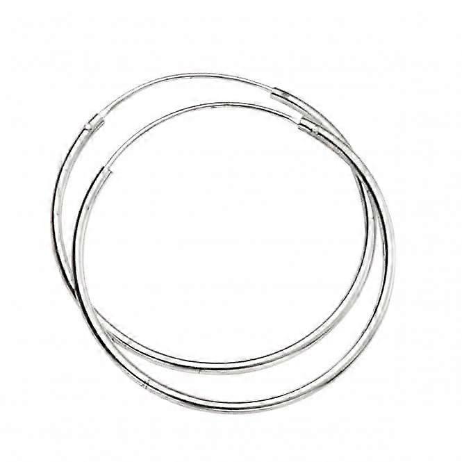 Beginnings Sterling Silver H244 30mm X 1.5mm Hoop Earrings