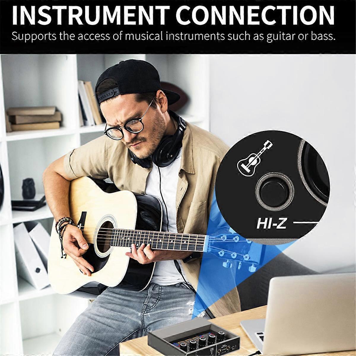 Professional Audio Mixer USB Audio Interface Sound Card