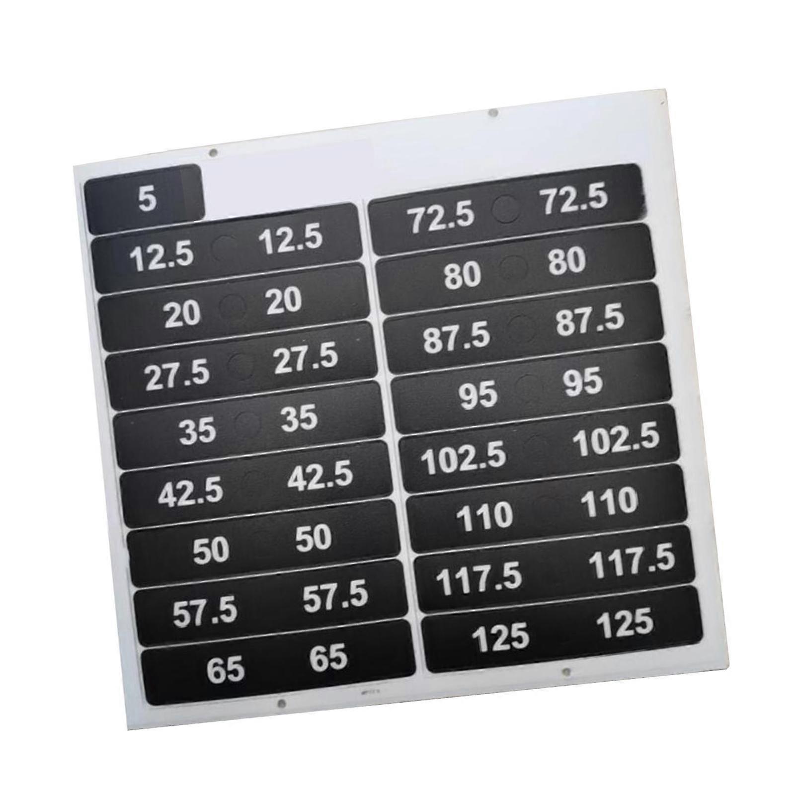 Weight Stack Labels Weight Stickers for Body Building Gym Strength Training