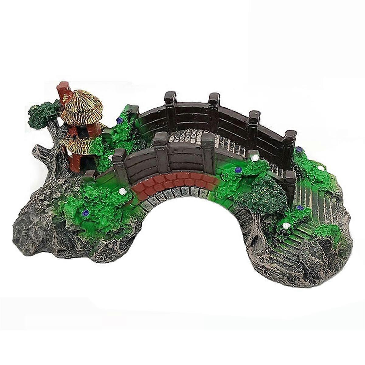 Fish Tank Decoration Resin Ornament for Artificial Bridge of Aquarium