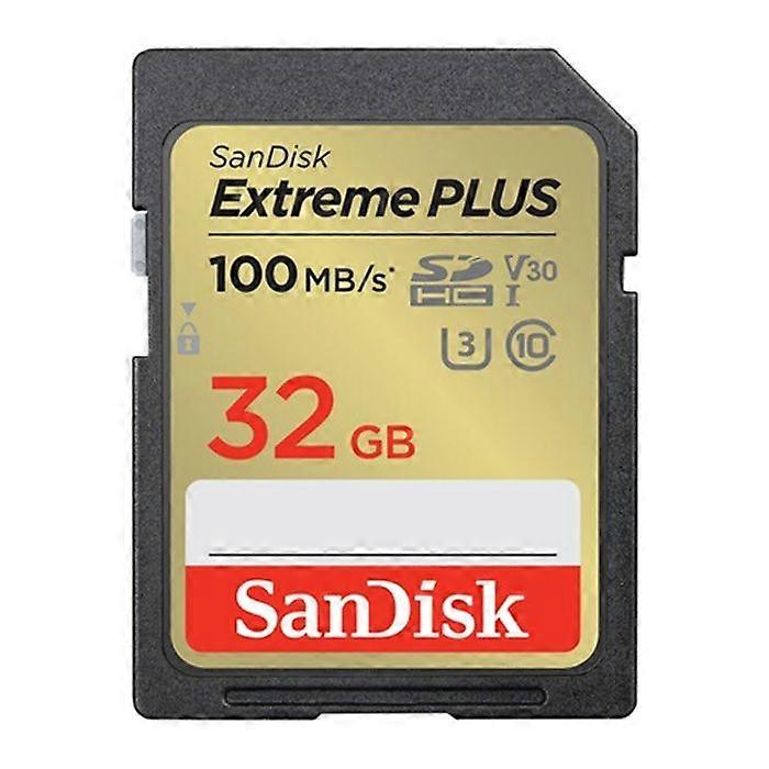 SanDisk Extreme PLUS SDXC -kortti 32 Gt UHS-I iskunkestävä, vedenpitävä