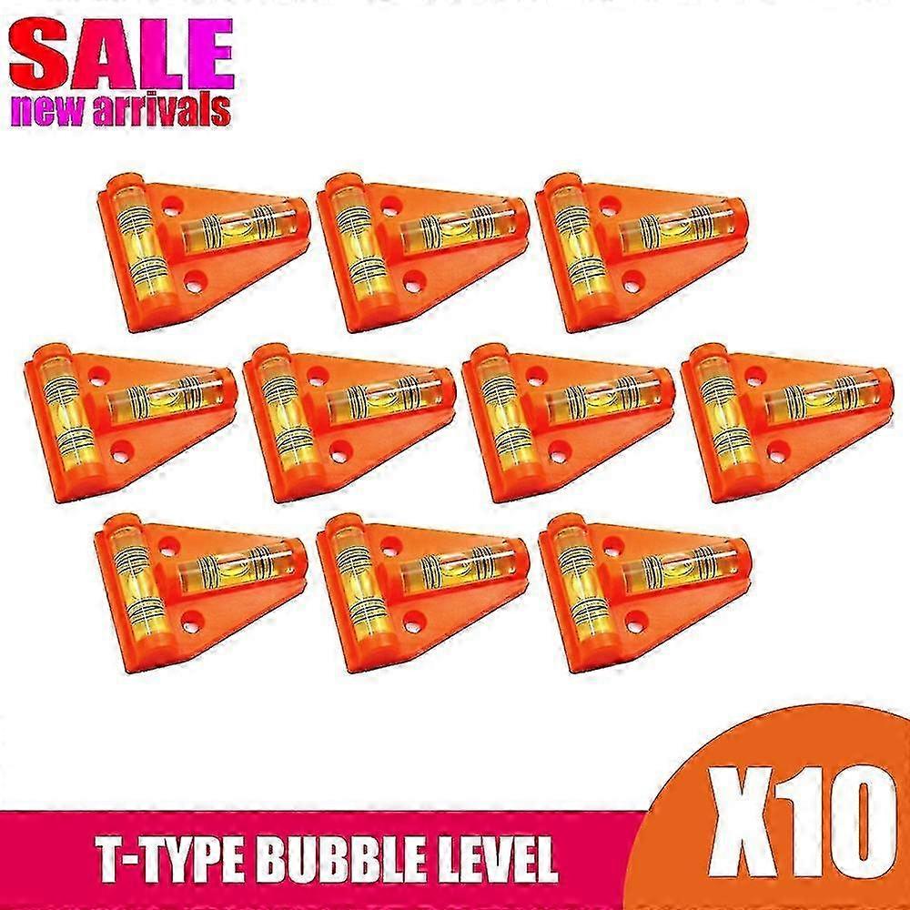 6 Inch Torpedo Spirit Level 10 Pcs, Durable 3-in-1 Bubble Level Set Aubess