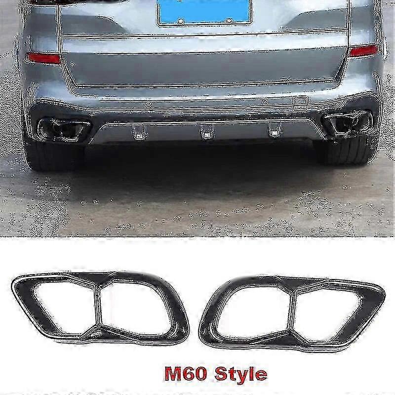 Extrémités Tuyau échappement Pour BMW X5 X6 X7 G05 G06 G07 2019-2022 - Acier Inoxydable Noir, Protection Et Style
