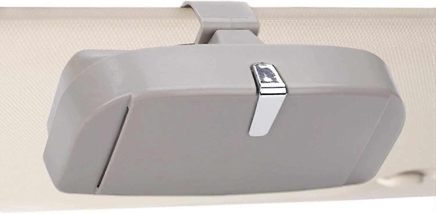 Universal Car Glasses Case with Magnetic Function & Card Slots - Scratch-Resistant, Easy Installation, Black