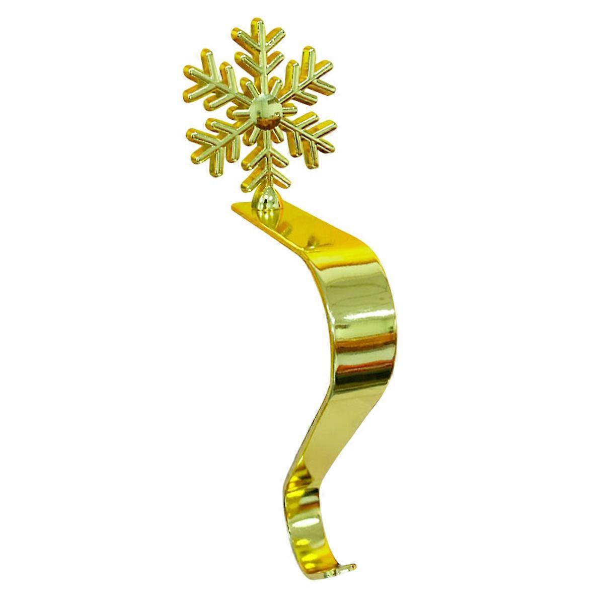 Christmas Stocking Holders -  Stocking Hangers for Mantel, Christmas Tree Snowman Snowflake Reindeer Non-Slip Metal Stocking Hooks