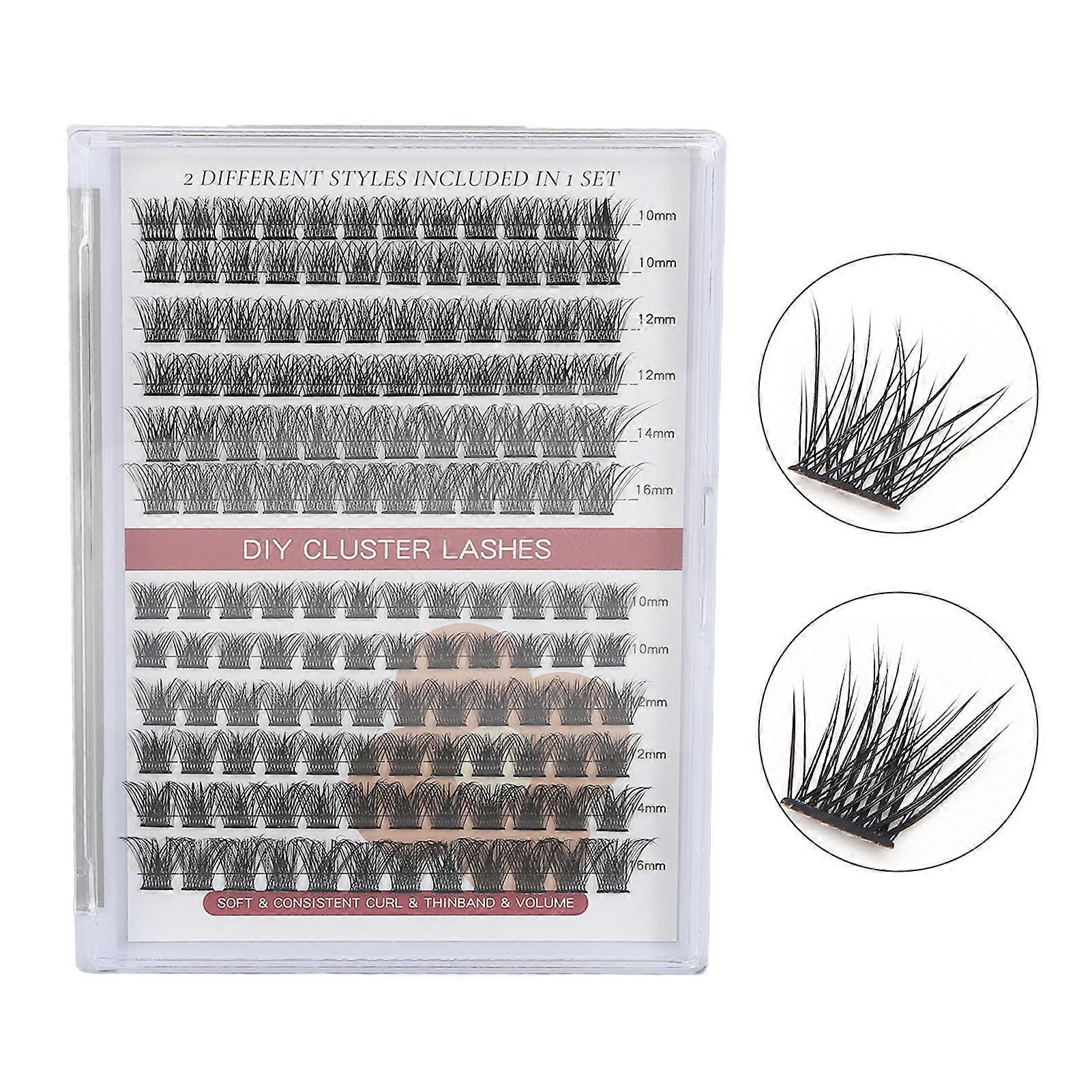 Cluster Lashes DIY Eyelash Clusters 10‑16mm Mixed Volume Individual False Lashes Extensions
