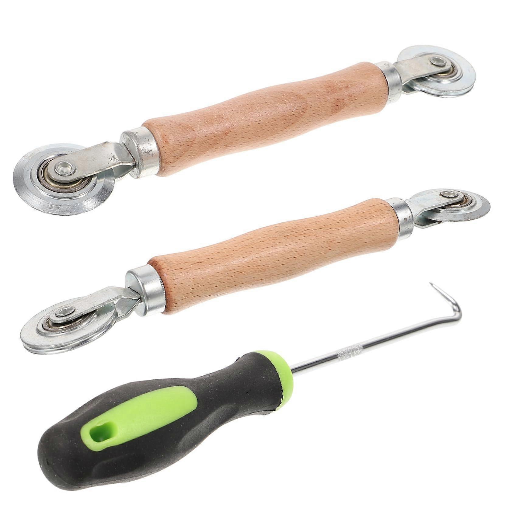 Screen Door Repair Kit with Spline Tool, Easy Fix Screen Mesh Replacement, Compatible with Adjustable Sizes and Materials
