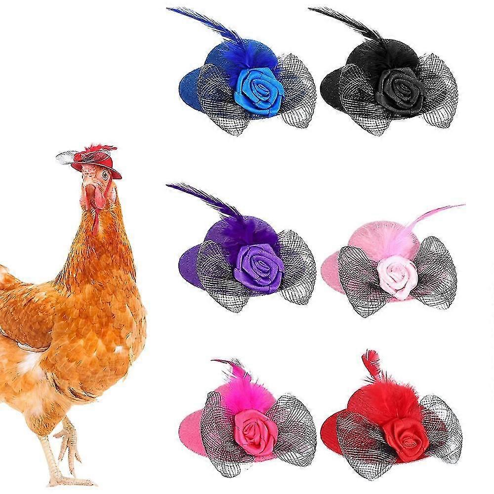6 Pieces Chicken Hats For Hens Tiny