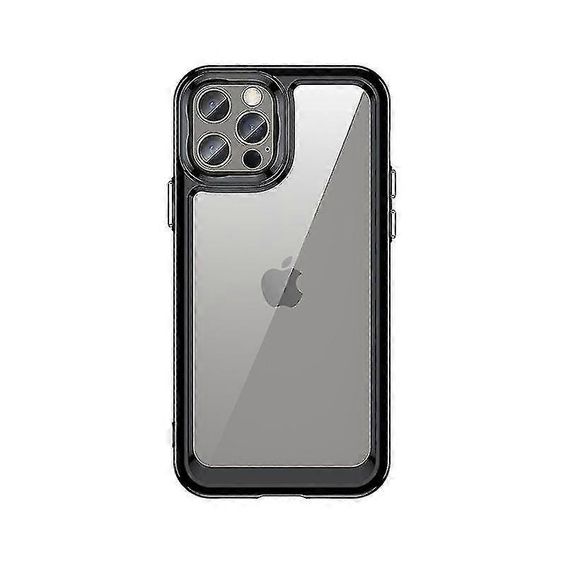 Compatible Iphone 14 Pro Max/14 Pro Clear Case, Shockproof Frame Bumper Silicone Back Phone Cover