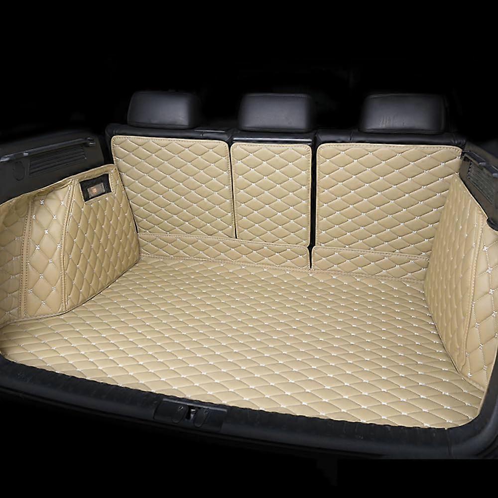 Car Leather Cargo Liners for Lexus RX (MCU XU30) RX 300 350 330 2003 2009, Full Coverage Boot Mats, Beige