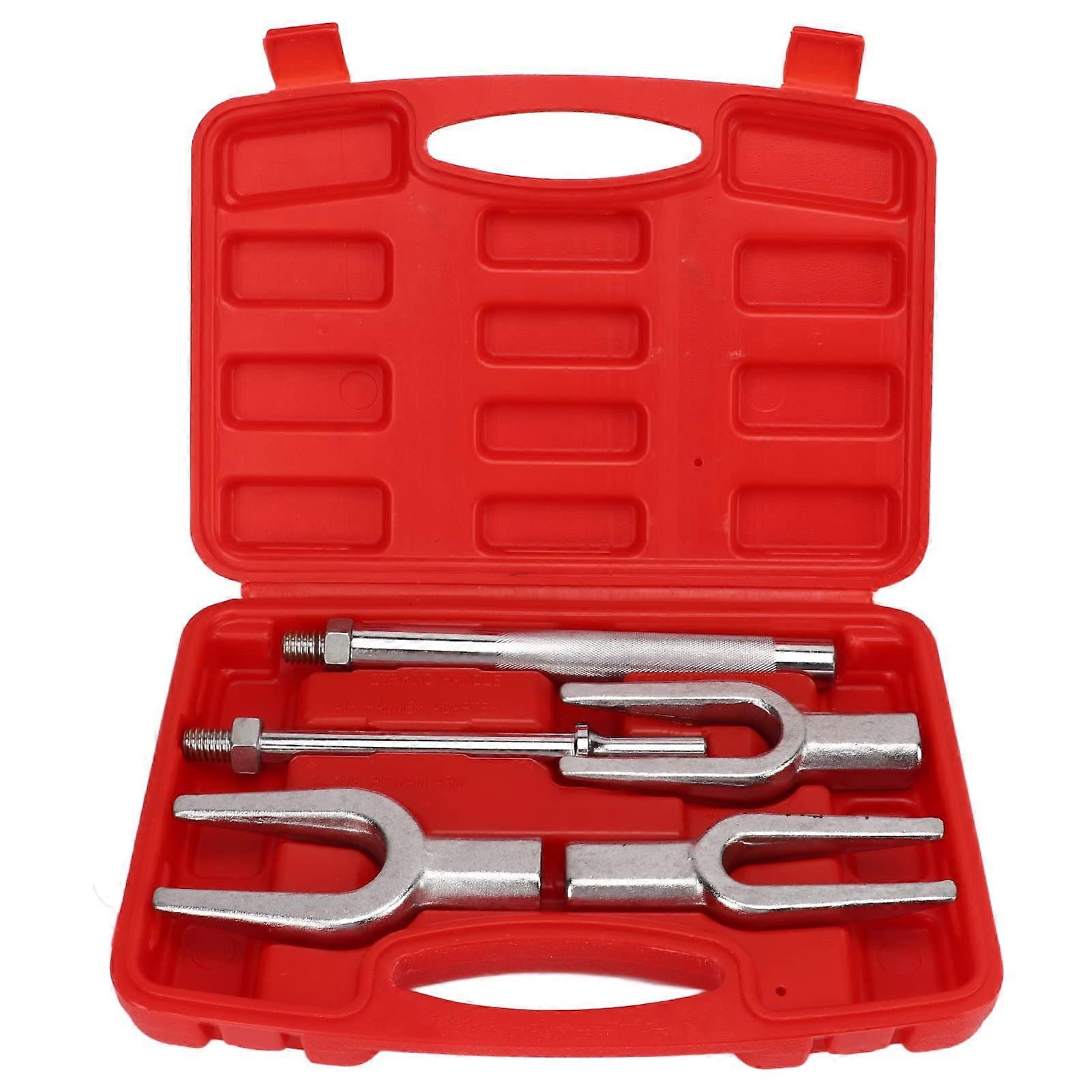 5 Pieces Ball Joint Separator Set, Heavy Duty Pickle Fork Tool for Tie Rod Removal, Universal Compatibility with Carry Case