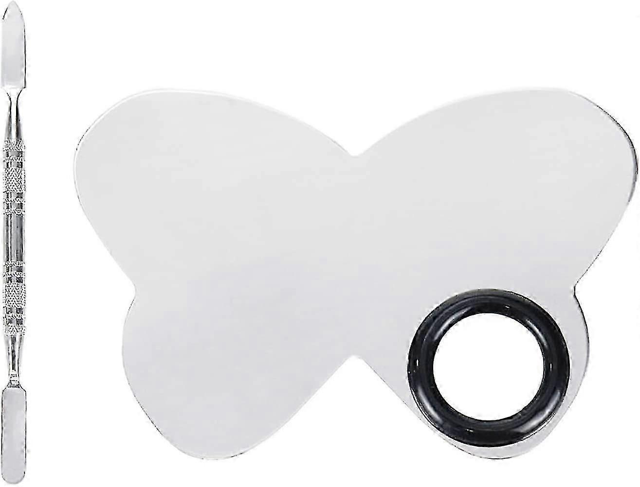 Make-up-Mischpalette, Make-up-Paletten-Mischtablett, rostfreie Foundation-Palette für Lidschatten, Lippenstifte, Nagelkunst