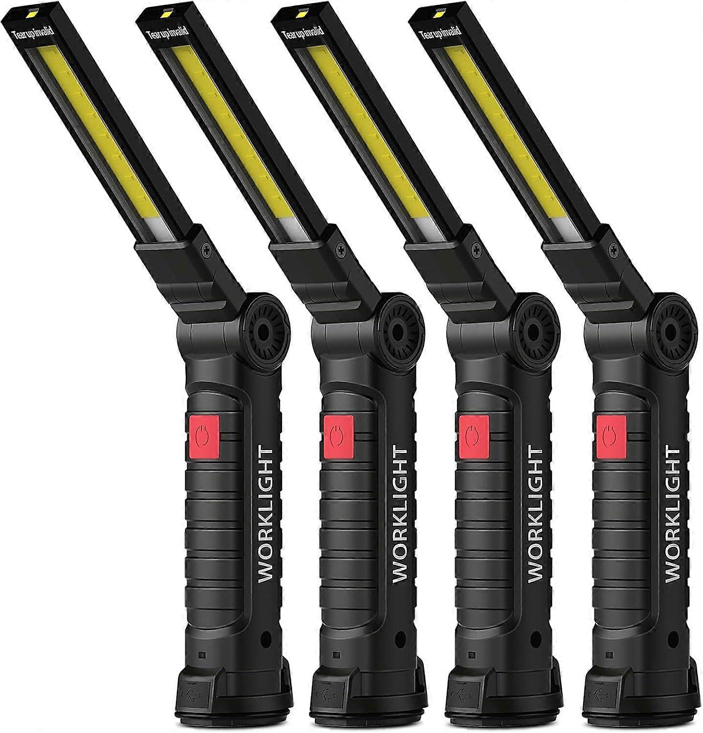 LED torch flashlight, 4 pack torch set, hand lamp, collapsible torch, portable LED torch set