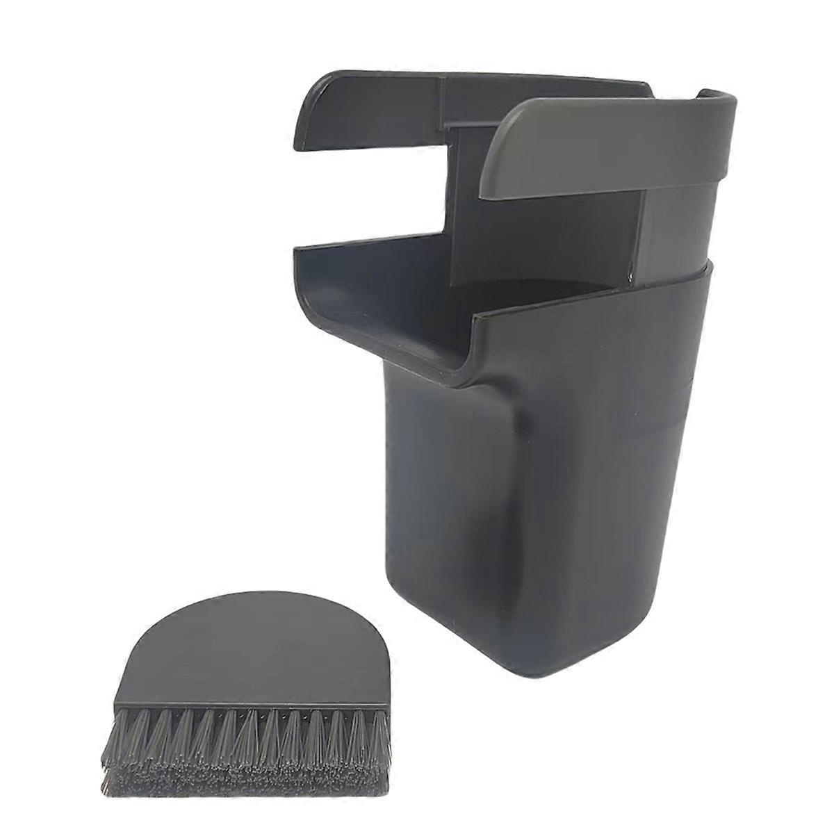 2 in 1 Deskside Trash Can With Broom With lid Desktop Trash Can