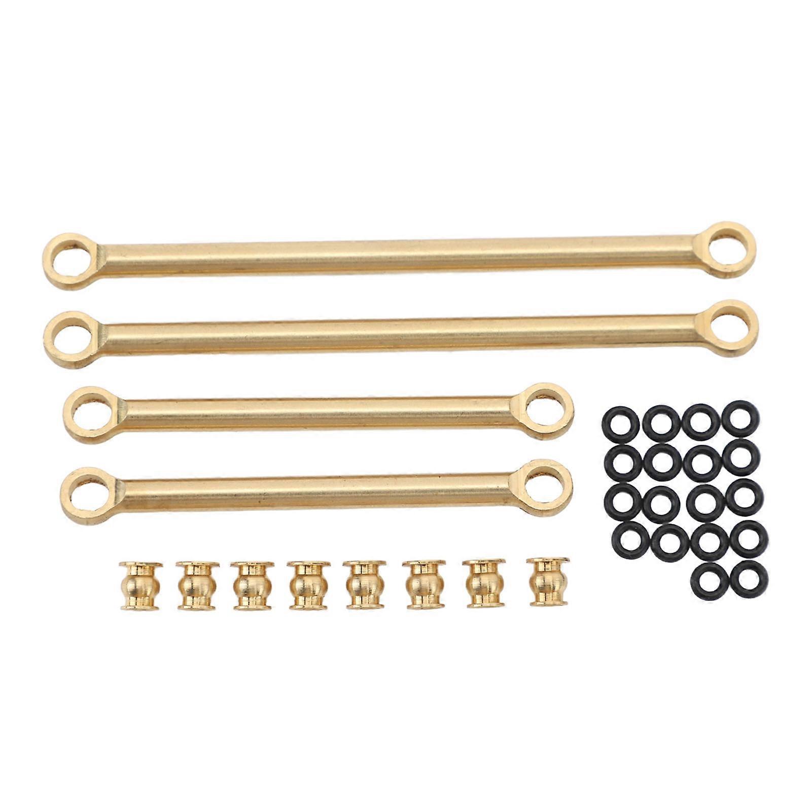 RC Car Pull Rod Set Replacement Copper RC Front Rear Upper Pull Rod Link Rod Set for RC Crawlers