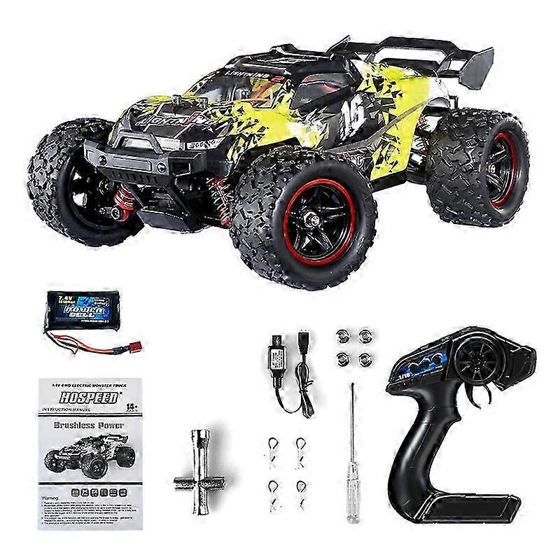 (Yellow) Remote Control Four Wheel Vehicle Off-road Car High Speed For Kids 5-12