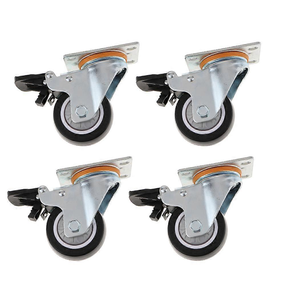 Swivel Furniture Cart Shelf Caster with Double Brake