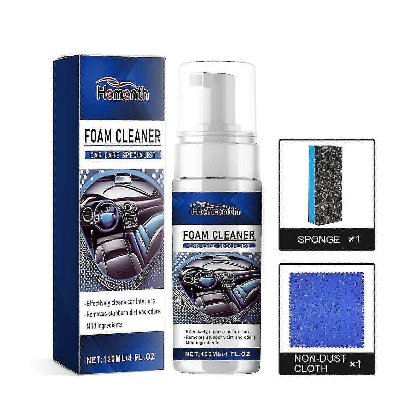 Foam Cleaner, Leather Interior Instrument Panel Clean Dust Reconditioning Agent