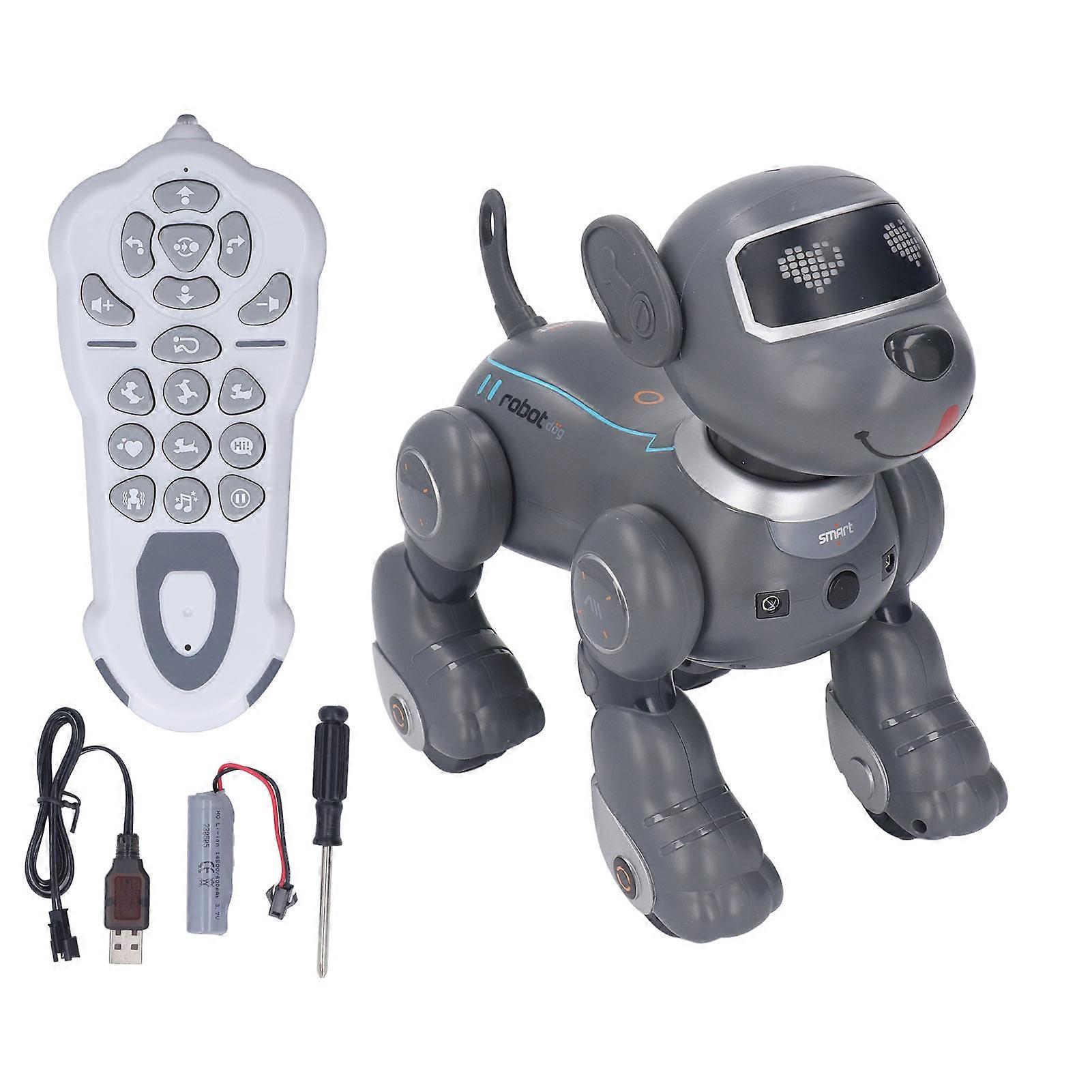 2.4G Voice Control RC Robot Dog Dancing Walking Programmable Sound Light RC Stunt Robot Dog