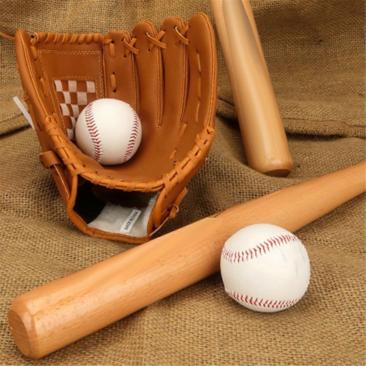 Left Hand Training Practice Softball Baseball Gloves 10.5Inch Brown