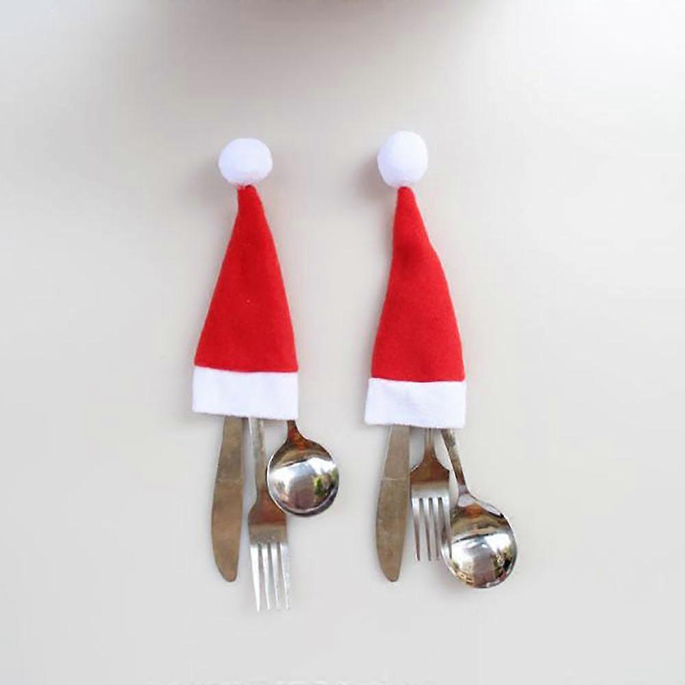 Tableware Set Christmas Hat Storage Tool 12*6cm Christmas Decorative Tableware