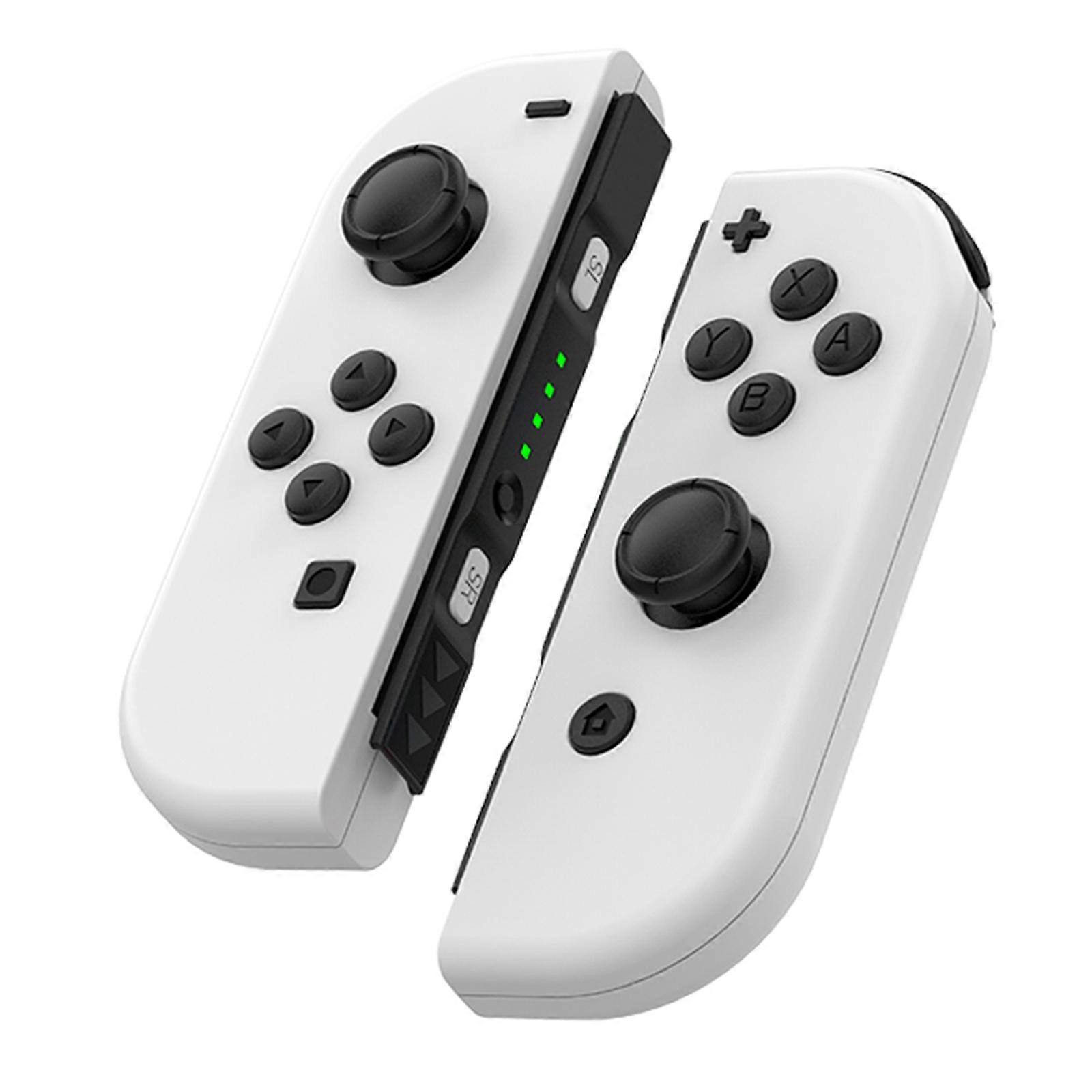 1Pair for Switches Controller Joystick Gamepad 6 Axises Gyro Wireless Switches Control With Wake Function Switches Controller White