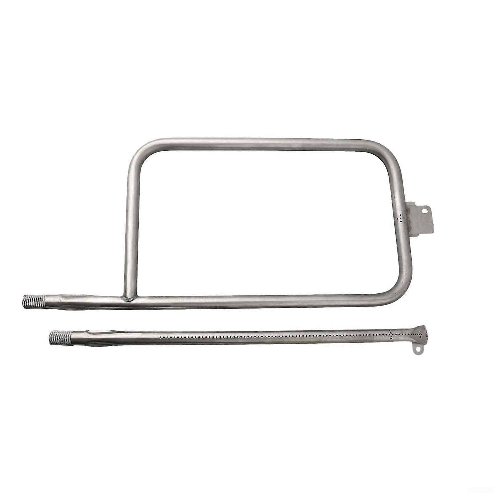 Grill Tube Replacement Set for Weber Q300 Q3000 Stainless Steel P-shaped 26.4x56.2cm and Straight 54cm Grill Accessory Compatible