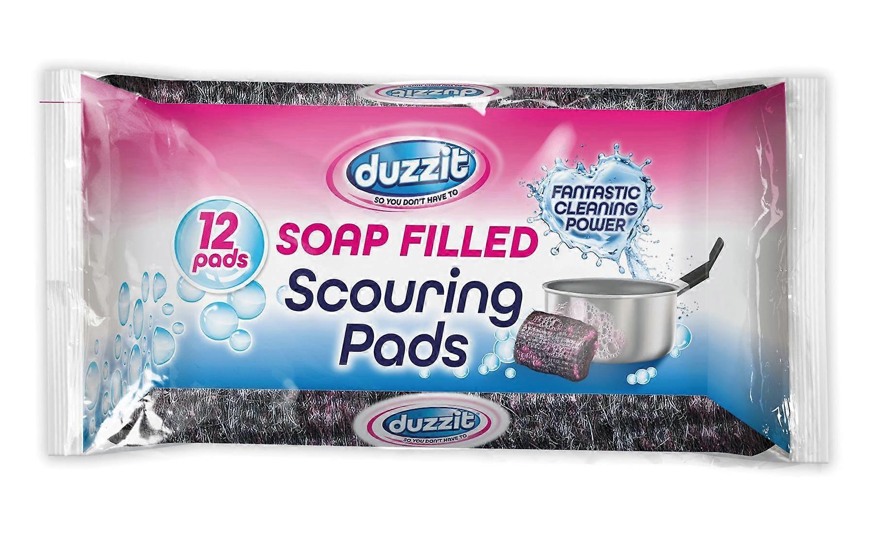 Duzzit Soap Filled Scouring Pads - 12 Pack