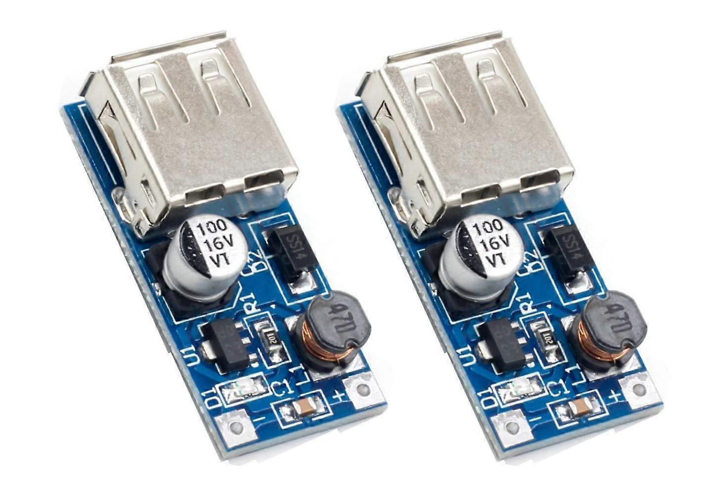 2pcs 0.9V5V to 5V USB Voltage Converter Boost Power Module