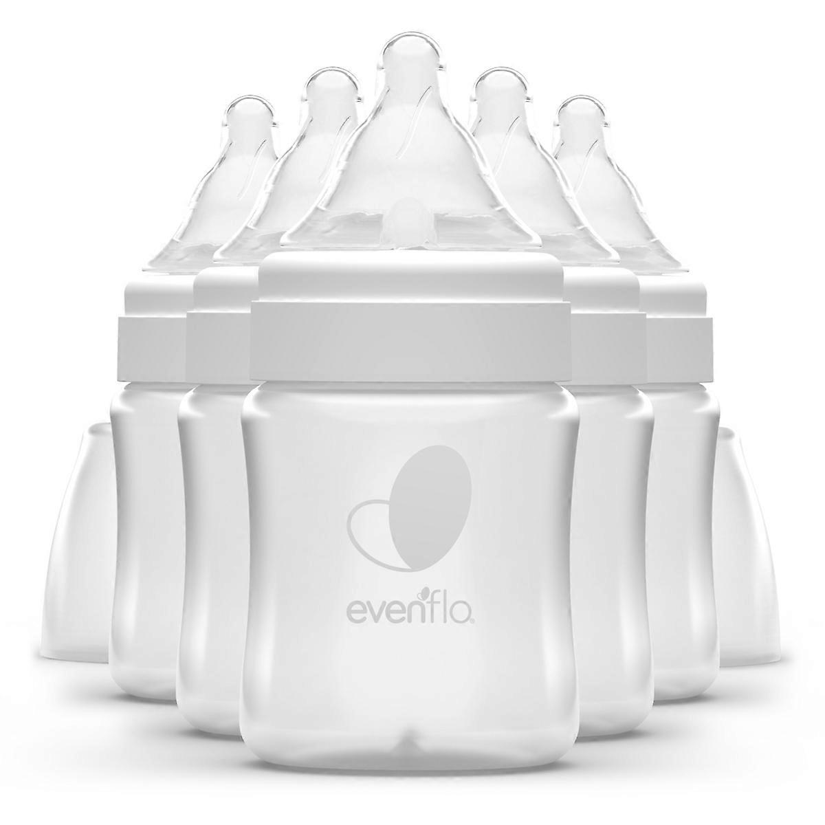 Evenflo 6pk 平衡宽颈防绞痛婴儿奶瓶 - 5盎司